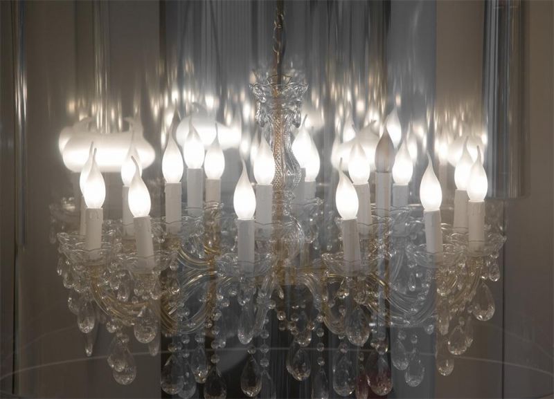 2022 Modern Lamps Customized Glass Cover Gold-Plated Gold Chandelier for Hotel Decorative Lights