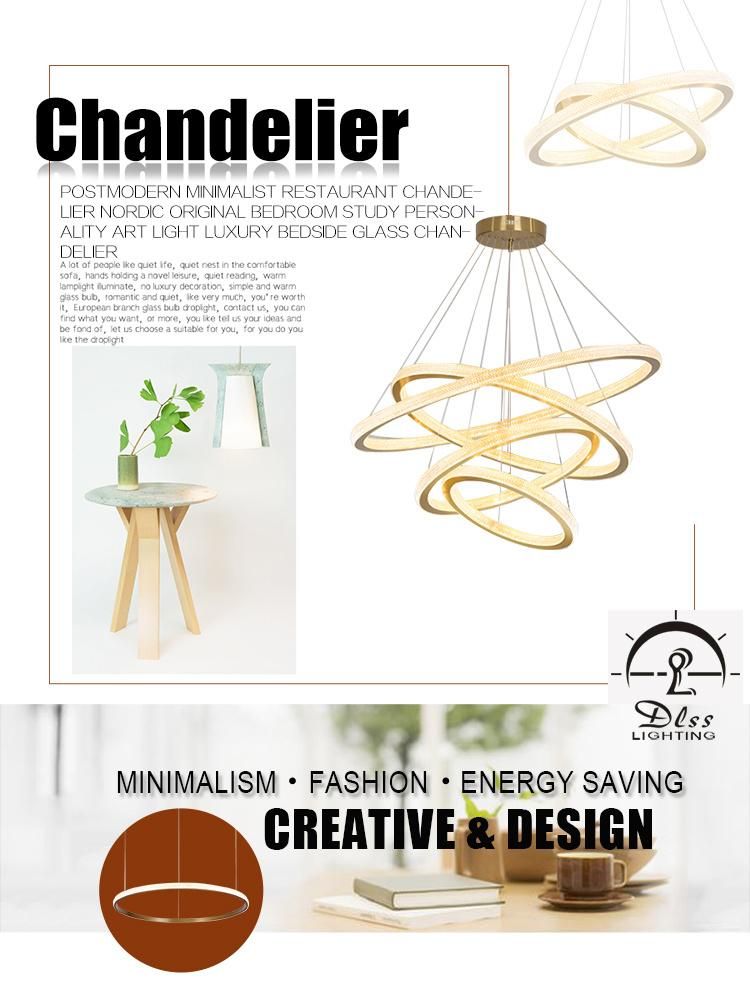 Hotel Luxury Chandelier LED Decorate Home and Project Round Fixture