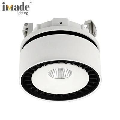 Adjustable 12W 1326lm 3000K 25deg 40deg Round LED Recessed Sport Light Downlight