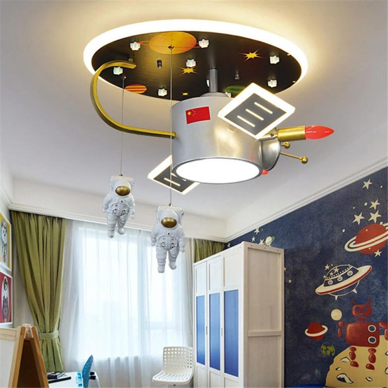Cartoon Astros Satellite Lamp LED Remote Control Ceiling Lights for Children′s Room Lamp (WH-MA-149)