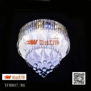 New Products Modern Home Crsytal Chandelier Lighting with Clear Glass (YF8807/R6)