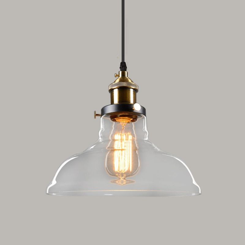 Amber Glass Lamp Shade Modern Glass Lampshade Hanging Lamp Glass Pendant Light for Home Decoration