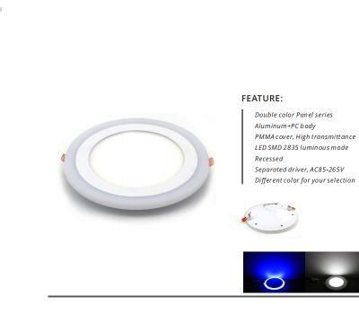 Double Color Slim Panel Light From Chinese Supplier