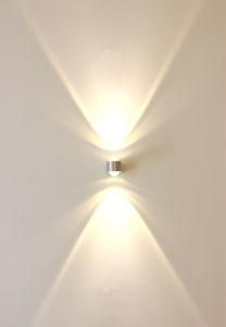 Silver up Down Indoor LED Sconce Light