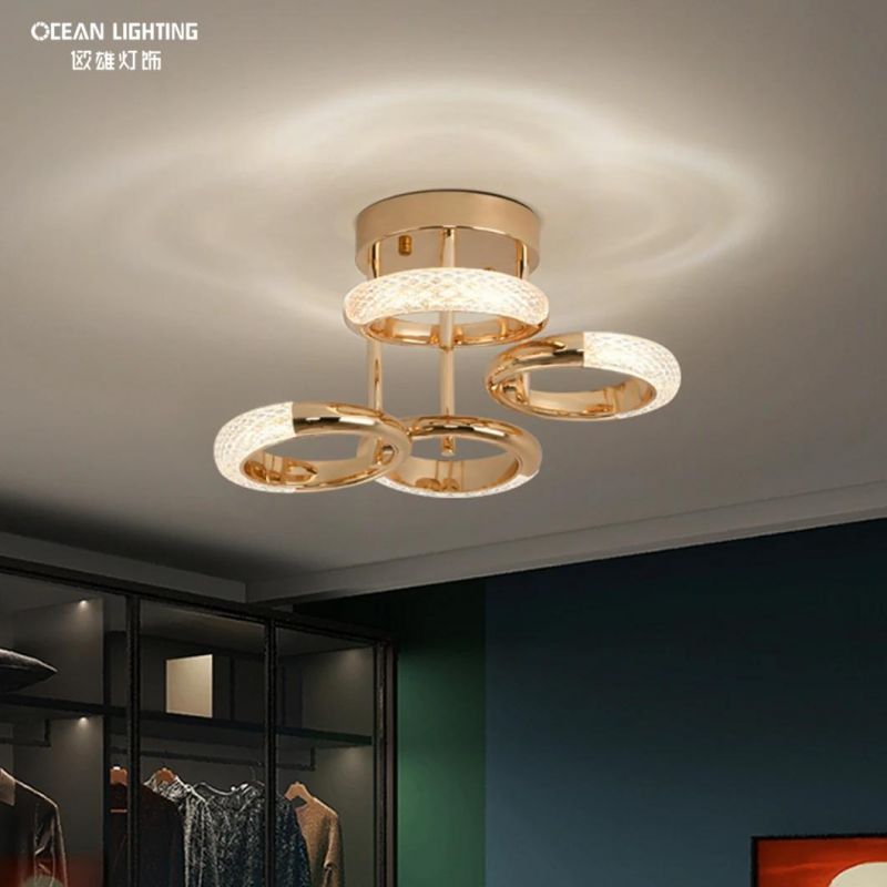 Hotel Ocean Lamp Dining Living Room Modern Simple Flower Special Design LED Ceiling Lighting