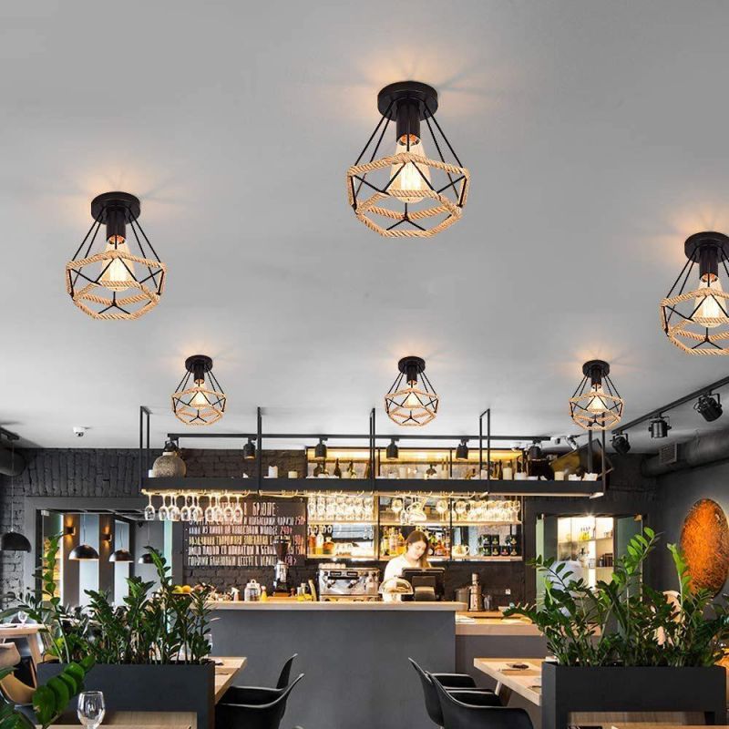 Mini Ceiling Lights Vintage Industrial Ceiling Lamp Hallway Corridor Retro Loft Industrial Ceiling Light (WH-LA-36)
