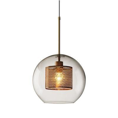 Modern Blown Clear Glass Pendant Lighting