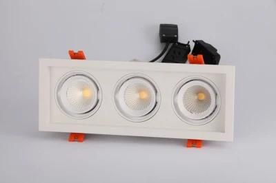 3X15W CRI80 Three Head LED Ceiling Bean Pot Light