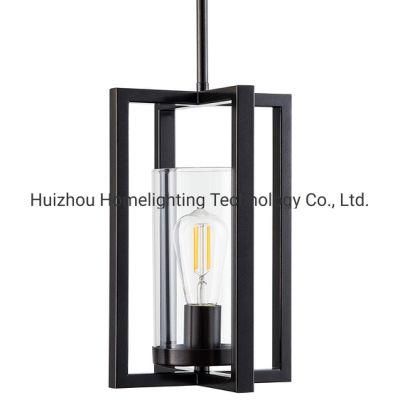 Jlp-2019 Industrial Loft Iron Frame Pendant Hanging Lamp Light