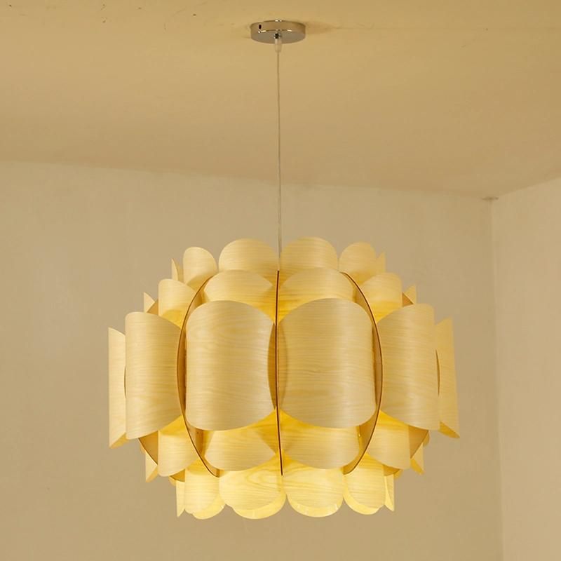 Wooden Fruit Chandelier Restaurant Hotel Lobby Dining Room Pendant Lamp