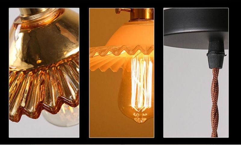 Indoor LED Modern Decor Glass Chandelier Pendant Lamp