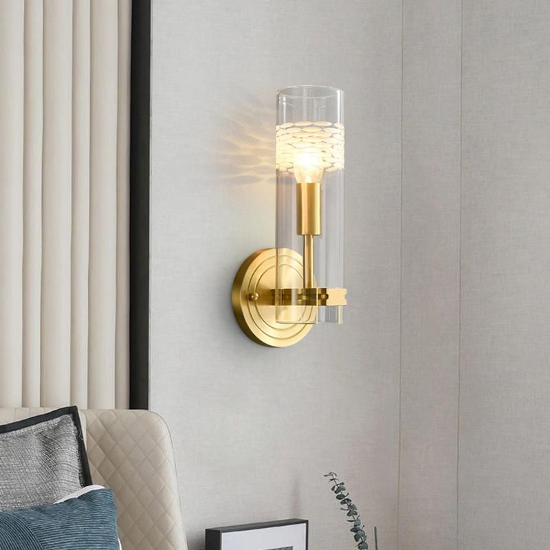 Modern Wall Lamp Living Room Bedroom Bedside Lamp Corridor Carved Lighting