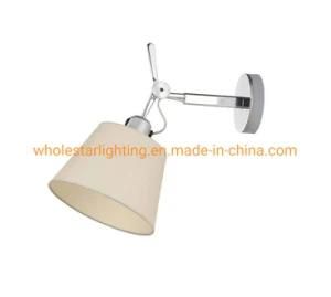 Metal Wall Lamp with Adjust Fabric Shade (WHW-754)
