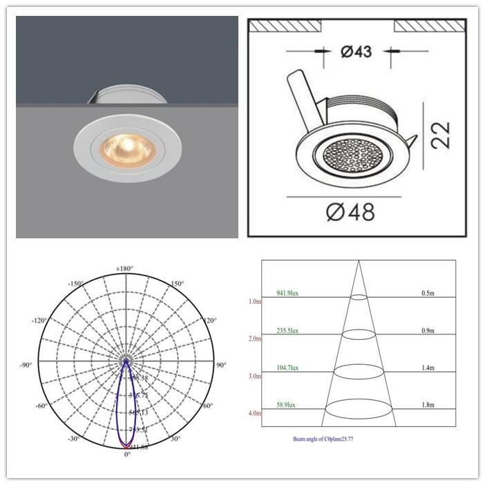Ce and RoHS Approval 3W LED Under Cabinet Lamp Light