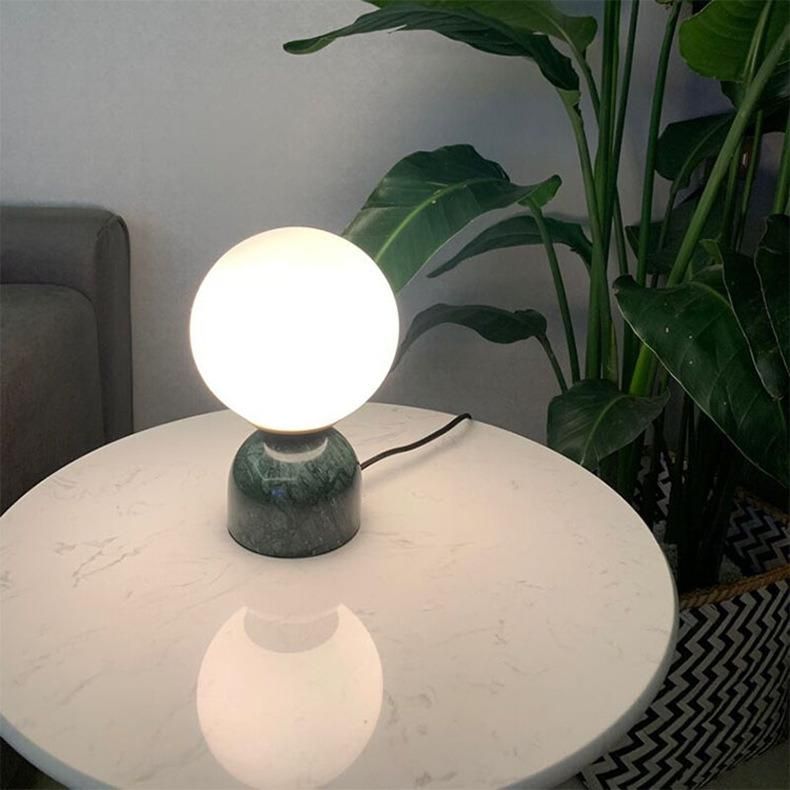 Home Room Desk Night Light Mini Glass Small Ceramic Table Lamp