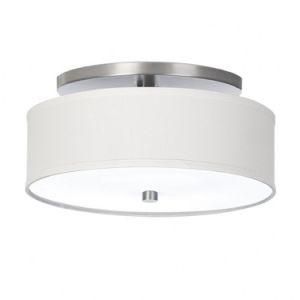Brushed Steel Ceiling Lamp with Gu24