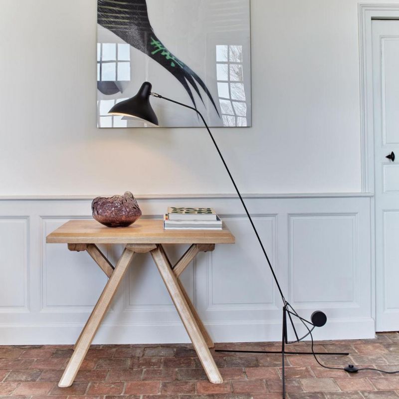 Modern Black Metal Floor Lamp Living Room Reading Bedroom Mantis Floor Lamp (WH-MFL-158)
