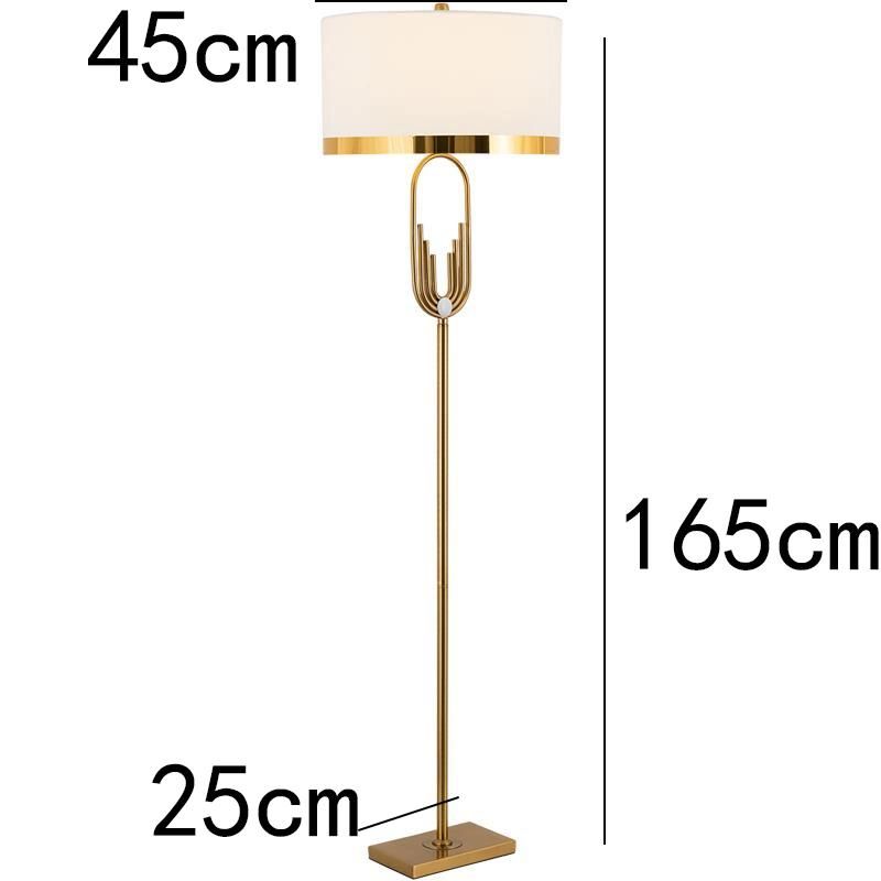 Creative U Shape Metal Tubular Floor Lamp Phnom Penh Lampshade Gold Floor Lamp (WH-MFL-24)