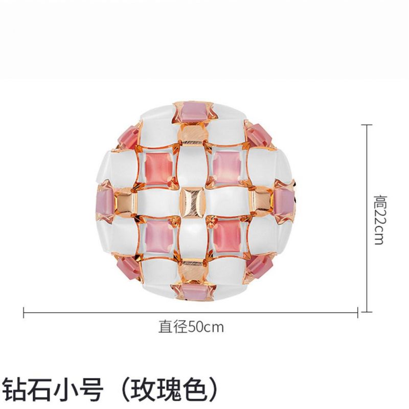 Italy Design Colorful PVC Lattice LED Ceiling Light Creative Living Room Mida Wall/Ceiling Light (WH-OR-218)