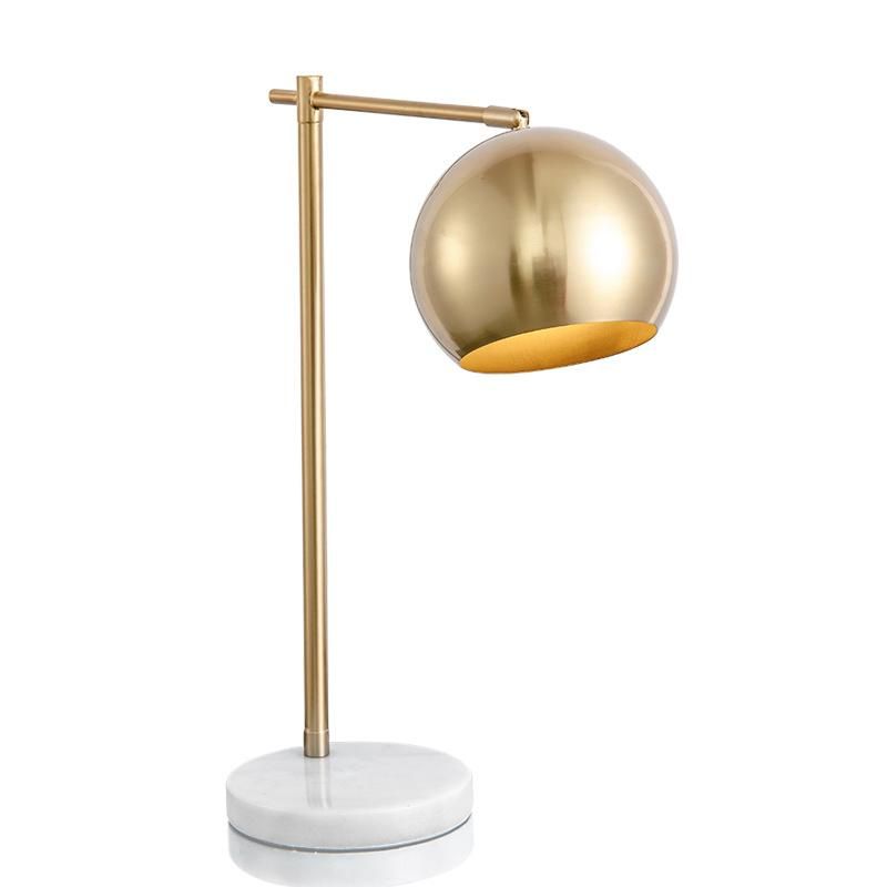 Golden Shade Adjustable Angle Traditional Table Lamp Reading Lamp Light