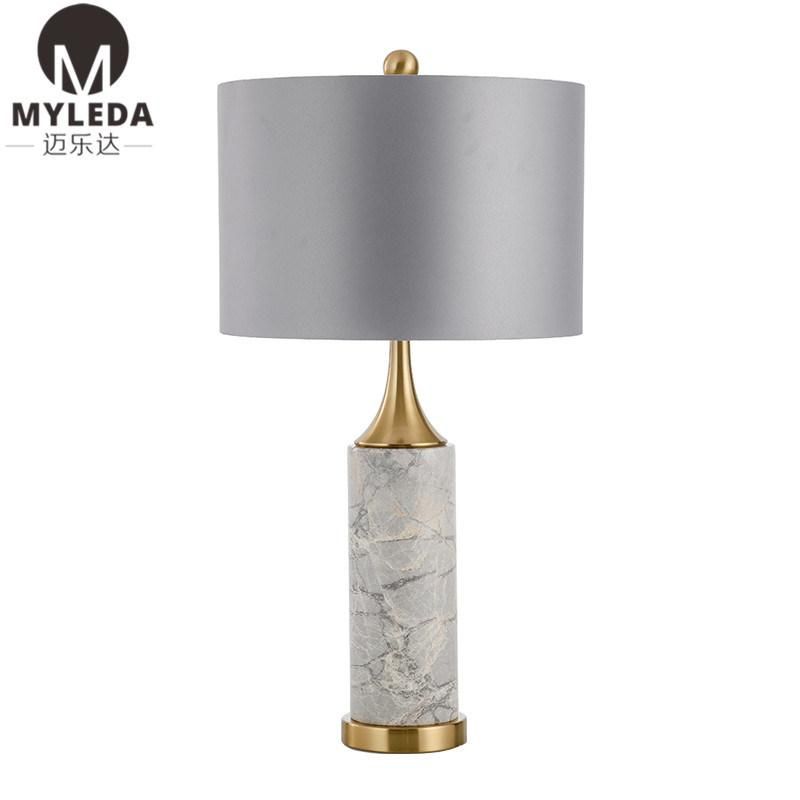 New Design Marble and Steel Modern Table Art Lamp