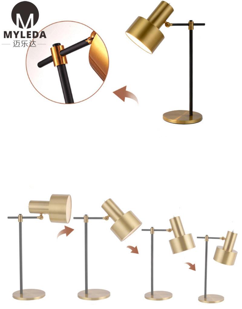Modern Simple Adjustable Head Table Desk Lamp Night Stand Light