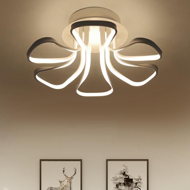 Acrylic Ring Round Circle up Side Down Dinner Kitchen Room LED Pendant Lamp