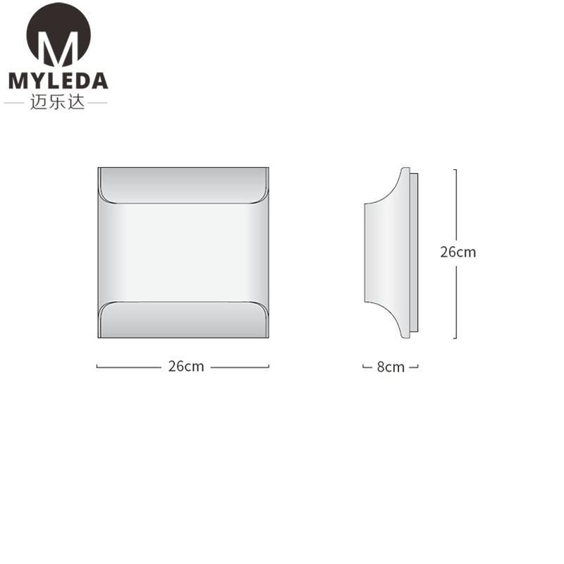 Modern Bronze Finish LED up Down Wall Sconce Light