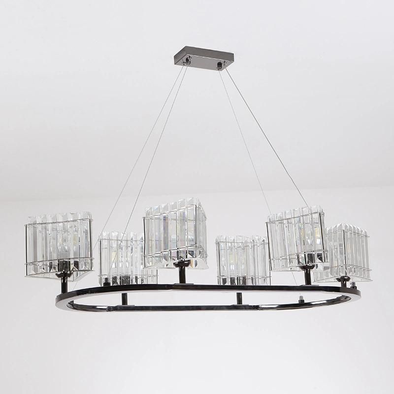 Crystal Drop Down Hanging Light Fixtures for Dining Room Kitchen Restaurant Decor (WH-AP-90)