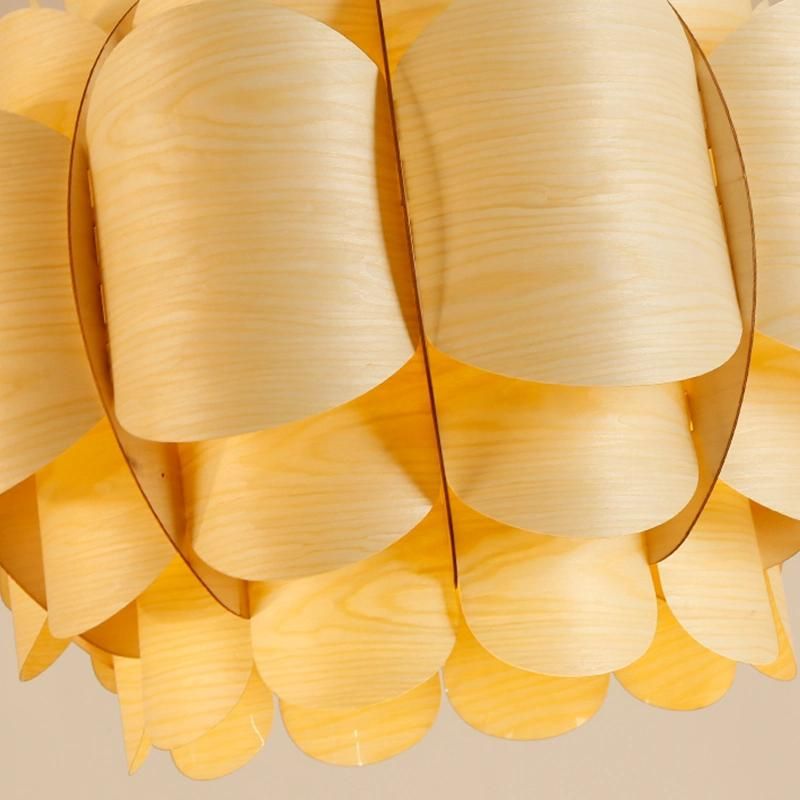 Wooden Fruit Chandelier Restaurant Hotel Lobby Dining Room Pendant Lamp