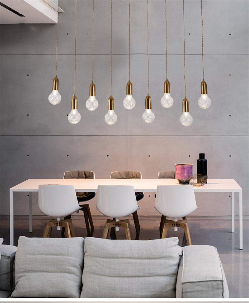 Modern Style Glass Hanging Pendant Lamp