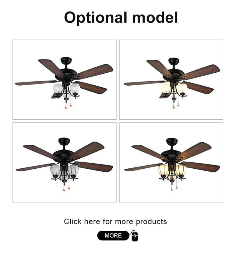 Nordic Minimalist Style Interior Lights Bedroom LED Ceiling Fan