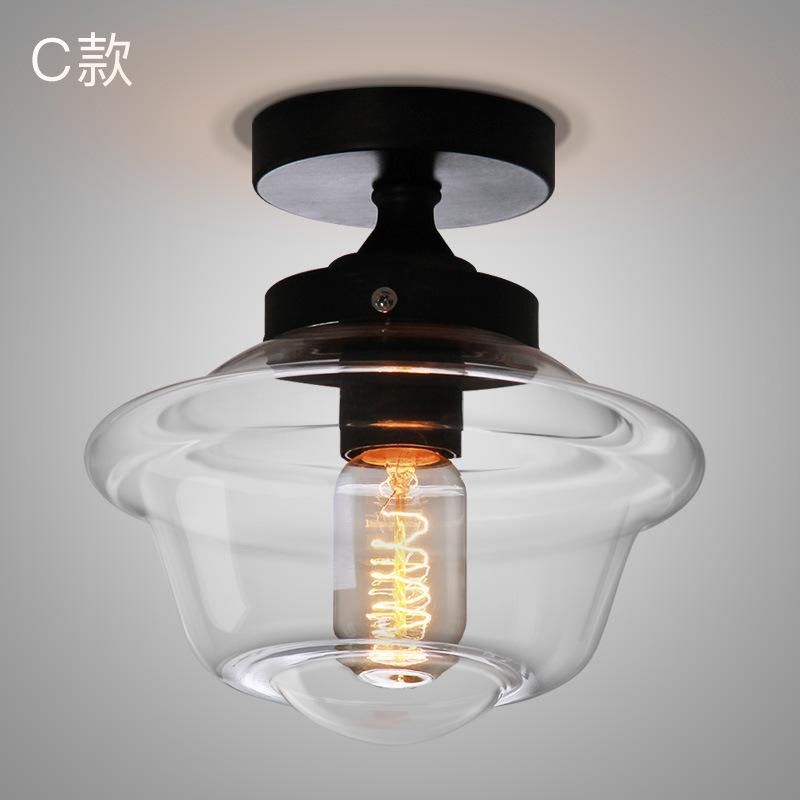 Industrial Glass Ceiling Lights Fixtures for Indoor Home Lighting (WH-LA-24)