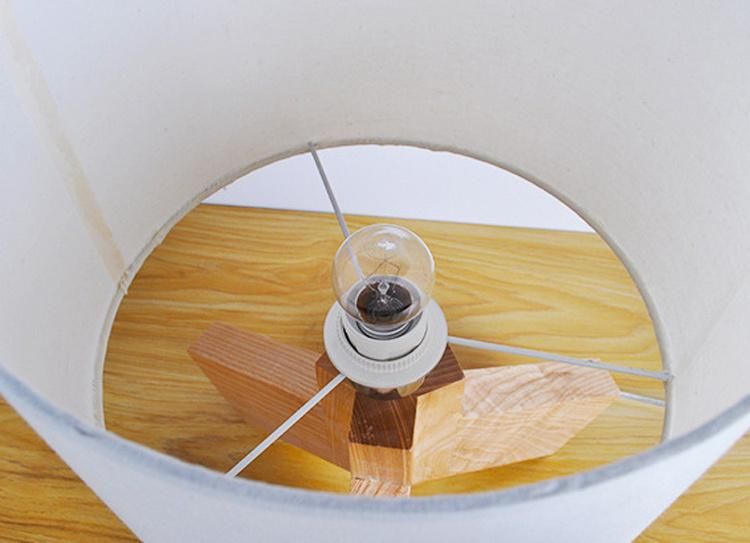Wooden Short Tripod Design Floor Lamp Table Lamp Bedside Lamp