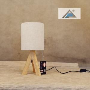 Small Cute Tripod Table Lamp with Round Fabric Shade (C5007356-1)