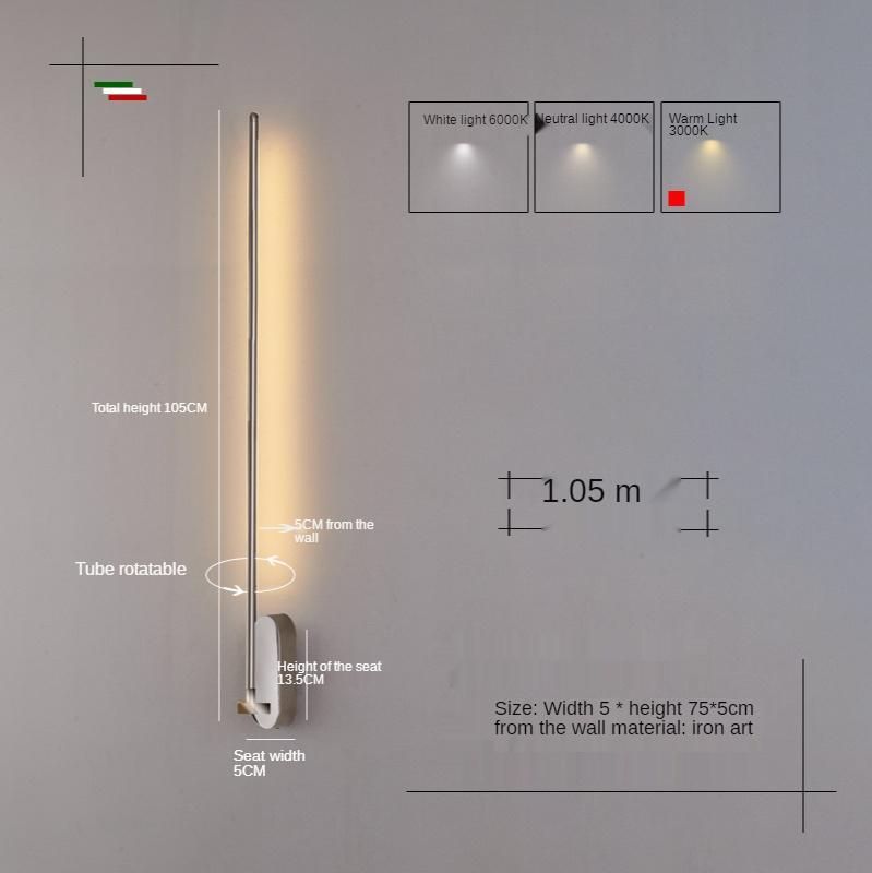 Nodic Long Strip Wall Lamps Modern Simple Living Room TV Background Home Decor Wall Light Creative Aisle Stair Wall Decor Lamp