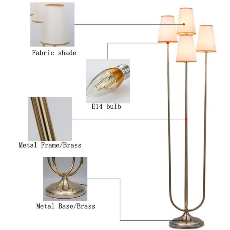 Modern Nordic Design Home Decorative Lighting Arc LED Floor Light