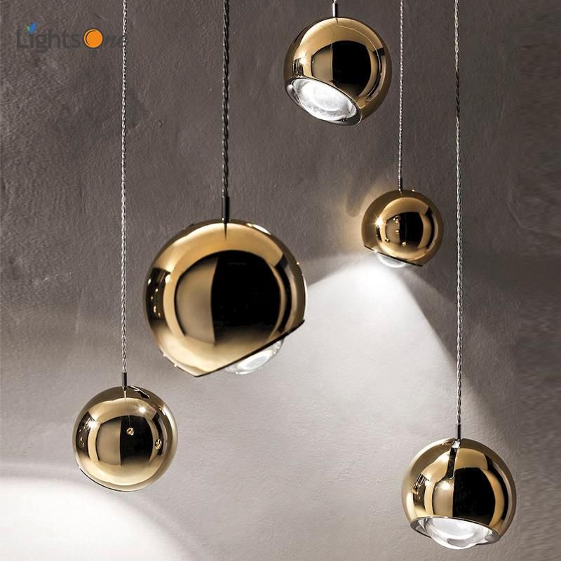 Nordic Ball Pendant Lamp Gold Designer Minimalist Bedroom Modern Stairwell Bar Restaurant pendant Lamp (WH-AP-148)