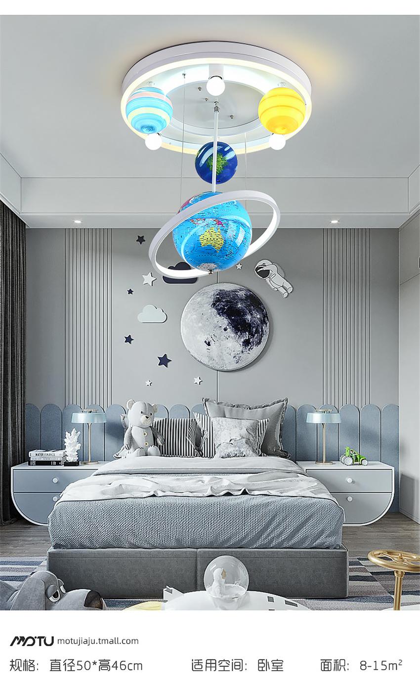 Nordic Luxury Children′s Ceiling Lights for Boys Girls Bedroom Globe Pendant Light (WH-MA-142)