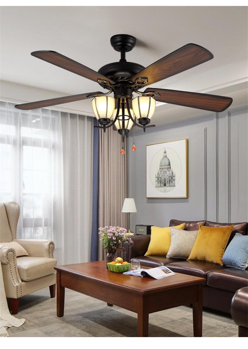 Nordic Minimalist Style Interior Lights Bedroom LED Ceiling Fan