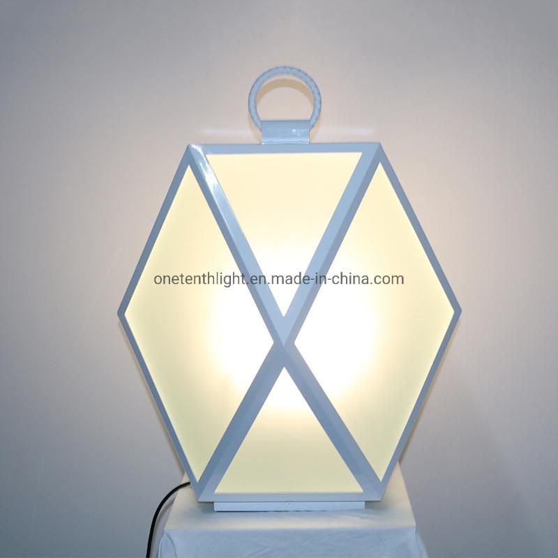 S. S Base and Frame in White Finish with Frosted Glass Shade Floor Lamp
