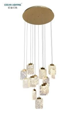 Modern Indoor Chandelier Simple Pendant Lamp with Creat Shape crystal