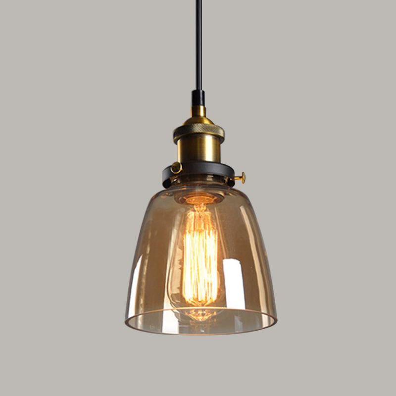 Decorative E27 Clear Glass Hanging Pendant Lamp Hotel Restaurant Bar Pendant Light