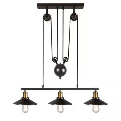 Farmhouse Kitchen Coffee Shop Rustic Loft Vintage Chandelier