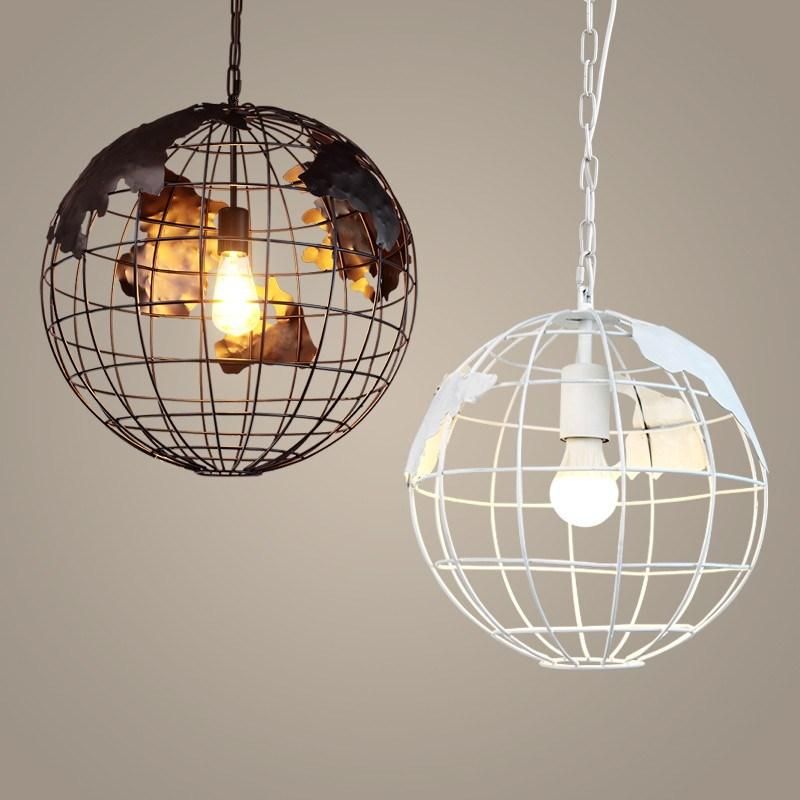 Retro Pendant Light Fittings Indoor Home Lighting Black White Color (WH-VP-41)