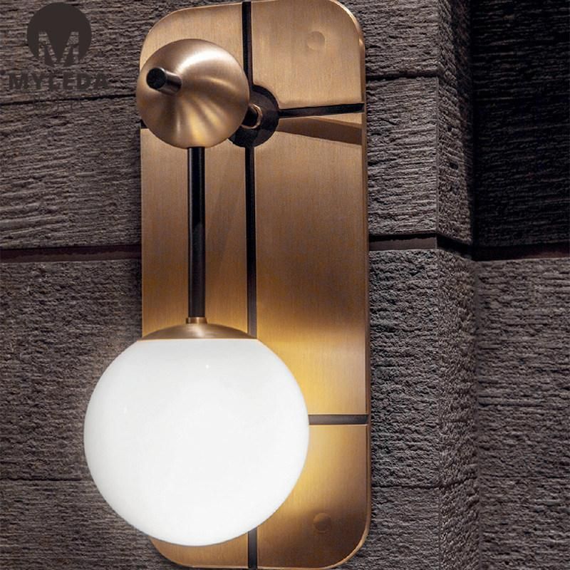 Globe Wall Sconce Wall Lighting Brass Gold Wall Lamp Vanity Light