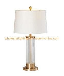 Modern crystal-glass tube table lamp (WHT-8051)