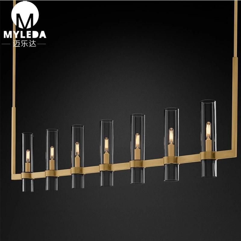 Industrial Modern Minimalist Simple Matte Brushed Brass Pendant Lighting