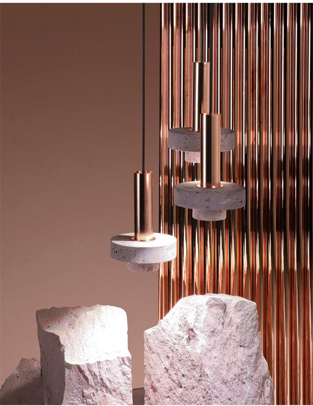 Dining Room Restaurant Kitchen Hanging Lights Stone Pendent Lights
