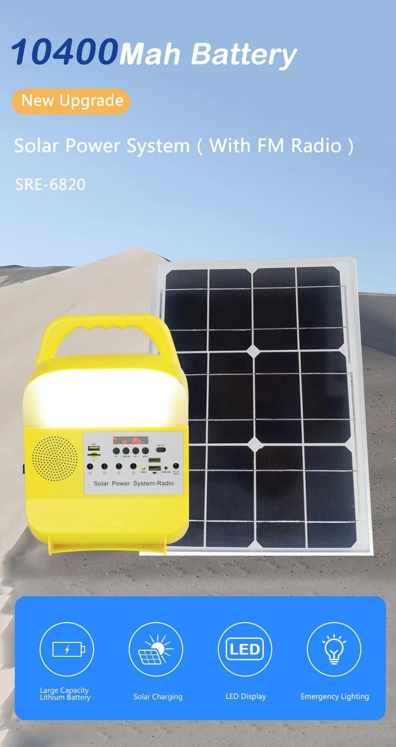 Hot Selling Solar Energy System of Lighting for Home Outdoor Emergency with Radio MP3 Solar Power Station
